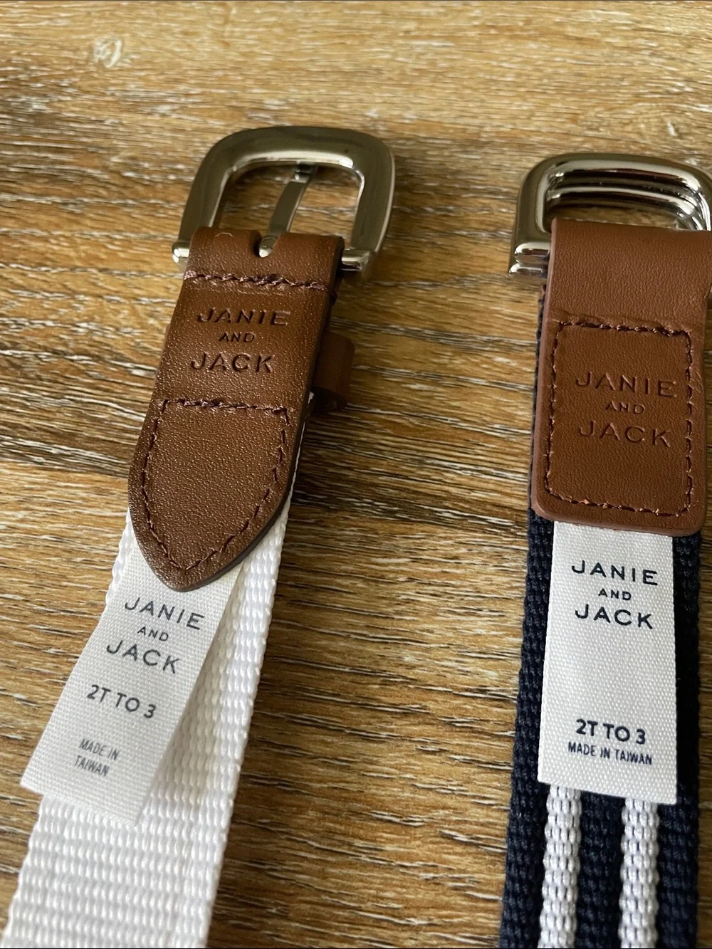 Janie and Jack Set of 2 Belts NWOT